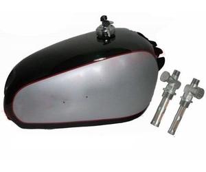 Nuovo 1950 BSA D'Oro Flash A10 Nero Argento Serbatoio Benzina Con Coperchio &