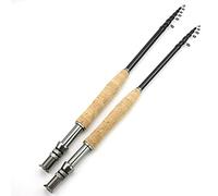 Nuovo 2.1m 2.4m 2,7m 3,0 m Volante telescopica Canna da Pesca Portatile Fibra di Carbonio Ultra Leggera Azione Rapida a Mosca Canna da Pesca con Manico da Pesca Tackle da Pesca Trota Asta Media ZYDYZ