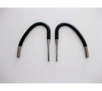 Nuovo - 2 Nero Earhooks Ear-Loops Ear-Clips Per BlueAnt Q3, Q2 E Q1