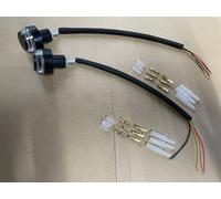 Nuovo 2 X Indicatori 12V Freccia Moto Lampeggiante Barra LED Terminali Cafe per