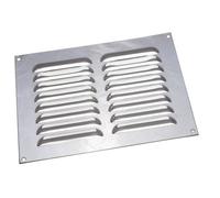 Nuovo 2 X Luminoso Cromato con Feritoie Ventilazione Griglia Cover 22.9X15.2cm -