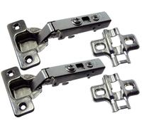 Nuovo 20 X Lenta Chiusura Nascosto Credenza Cerniere 110 Gradi Acciaio BZP -