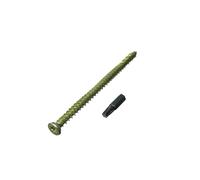Nuovo 20 X Porta Finestra Viti Telaio IN Calcestruzzo + Coperchi 7.5mm 42mm +