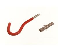 Nuovo 20 X Rivestito IN Plastica Vite Tutte Uso Utilità Elefante Gancio + Spina