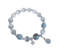 Nuovo 2024 Bracciale Per Le Signore Cinese Giada Perline Braccialetto Per Sua Moglie Nonno Madre Padre Indossare Quotidiano Orecchini Backless per Le Donne, One Size, Resina