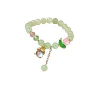Nuovo 2024 Bracciale Per Le Signore Cinese Giada Perline Braccialetto Per Sua Moglie Nonno Madre Padre Indossare Quotidiano Orecchini A Cerchio per Le Donne Moda, Misura unica, Resina, Nessuna pietra