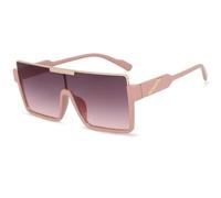 Nuovo 2025 Big Frame One-Piece Large Frame Uv400, rosa, Taglia unica