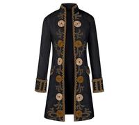 Nuovo 2025 Cappotto gotico da uomo, giacca steampunk, giacca da uomo di grandi dimensioni, trench medievale, retrò vittoriano, gonna da passeggio, nobile frack teatro, costume da cosplay Halloween