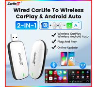 Nuovo 2025 CarlinKit Mini Adattatore USB per auto CarLife per Wireless CarPlay Android Auto Wireless Auto Connect Aggiornamento autoradio originale per Changan Geely ecc. X2 USB Adapter Brands Genuine