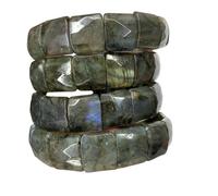 Nuovo 2025 Rainbow LaBradorite Stone Perline bracciale Natural Gemstone Bangle di gioielli per donne per uomini per la decorazione regalo gioielli di lusso con te alla moda migliore per regalo