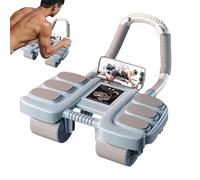 Nuovo 2025 Rullo per ruota addominale r-ebond automatico, 2 in 1 Plank e attrezzature per esercizi addominali per palestra di fitness a casa, allenatore addominale