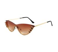 Nuovo 2025 Strass Cat Eye Occhiali Da Sole Street Party Occhiali Da Sole Per Le Donne Retrò Per Gli Occhiali Da Donna, 2, Taglia unica