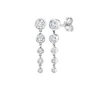Nuovo 2026 925 Sterling Silver Needle ColoRIFul Cristallo Nappa Orecchini Lunghi Per Le Donne Moda Goccia D'acqua Stud Gioielli di Lusso Regali Accessori Regalo Creativo