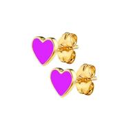 Nuovo 2026 925 Sterling Silver Needle Piccolo Orecchini A Cerchio Con Kute Candy Colore Cuore Charrm Orecchino di Goccia Per Il Suo Partito Gioielli Accessori Moda Regalo Creativo