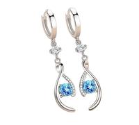 Nuovo 2026 Unisex 925 Sterling Silver Interweave Blu Orecchini Per Le Donne Regali di Nozze Della Decorazione di Modo Gioielli Di Lusso Con Voi Accessori Alla Moda Creativo Donne E Uomini