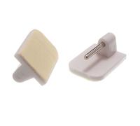 Nuovo 24 X Adesivo Filo Della Tenda Estremità Ganci Per Upvc Windows Bianco