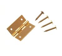 Nuovo 24 x Mini Scatola Gioielli Cabinet Cerniere Ottone Massiccio 19mm (3/4 " +