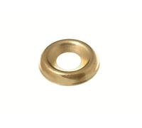 Nuovo 24 x Viti Coppa Traguardo Rondelle N.8 Ottone Cromato Eb - Onestopdiy - HD
