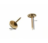 Nuovo 240 X Decorativo Rivestimento Borchie Chiodi Placcato Ottone Eb 6.5 X 16mm