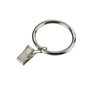 Nuovo 250 X Asta per Tenda Anelli Cromato E; Pinza Clip Interno Diametro 35mm