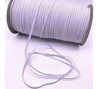Nuovo 3-12mm 5 iarde/lotto Elastici alti Bobina Fascia da cucito Elastico piatto Bianco e nero Accessori fai da te fatti a mano - Bianco - 12mm (5 iarde)