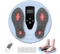 Nuovo 3 in 1 ricaricabile circolazione macchina per piedi e gambe con terapia della luce rossa e TENS, massaggiatore plantare EMS per alleviare il dolore e la circolazione, neuropatia, fascite