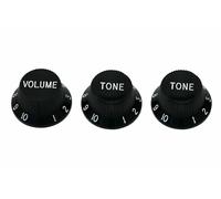 NUOVO 3 Pulsanti Neri STRATOCASTER Volume + 2 Tonalità Per Chitarra Strat