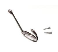 Nuovo 3 X Cappello Accappatoio O Gancio Cappotto Appendini CP Metallo Cromato -