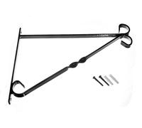 Nuovo 3 x Nero Rivestito IN Plastica da Parete Cesto Staffa a Muro 30.5cm 300mm