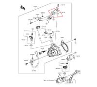Nuovo 32155-2219 Kawasaki KX250F KX450F Acceleratore Corpo Fuel Calze Tubo Per