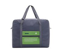 Nuovo 32L Grande Capacità di Viaggio Bagaglio A Mano Borsa Da Viaggio Grande Formato Pieghevole Carry-on Duffle Bag Pieghevole Nylon Borsa Da Viaggio Moda Duffle Bag, Verde, 1 pezzo