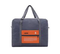 Nuovo 32L Grande Capacità di Viaggio Bagaglio A Mano Borsa Da Viaggio Grande Formato Pieghevole Carry-on Duffle Bag Pieghevole Nylon Borsa Da Viaggio Moda Duffle Bag, Arancione, 2PCS