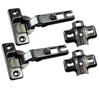Nuovo 4 X con Clip Nascosto Cerniere Porta 165 Gradi Fissaggio Viti BZP - Onesto