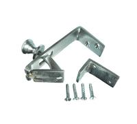 Nuovo 4 X Counterflap Cromo Satinato Indietro Chiusura Ganci Con Custode + Viti