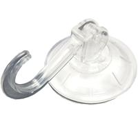 Nuovo 4 X Ventosa Ganci Trasparente Tipo a Leva Scatto Blocco 45mm Modellato -