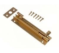 Nuovo 40 X Porta Bulloni Ottone Privacy Scorrevole Gancio Cigno Collo 10.2cm