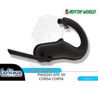 NUOVO - 4221 MARMITTA SCARICO LEOVINCE NERO ESPANSIONE PIAGGIO APE P 50 - MRE