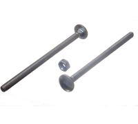 Nuovo 48 X Carrello / Coach Bulloni E; Dadi,BZP Placcato Zinco M6 X 100 -