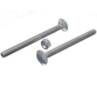 Nuovo 48 X Carrello / Coach Bulloni E; Dadi,BZP Placcato Zinco M8 X 100 -