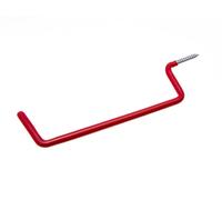 Nuovo 48 X Scala Ganci Plastica Rossa Rivestito 245mm 6.7mm - Onestopdiy - HD