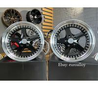 Nuovo 4x 18 inch 5x120 Lavoro Equip Stile Nero Ruote per BMW Jdm Vecchia Scuola