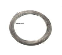 Nuovo 5 Rotoli Di Zincato Filo Acciaio 0.9 MM X 1/2 KG Circa 100 Metri - Onesto