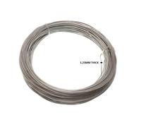 Nuovo 5 Rotoli Di Zincato Filo Acciaio 1.25 MM X 1/2 KG Circa 50 Metri - Onesto