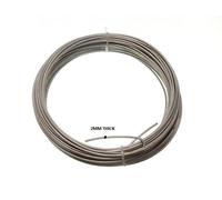 Nuovo 5 Rotoli Di Zincato Filo Acciaio 2.0 MM X 1/2 KG Circa 20 Metri - Onestop
