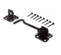 Nuovo 5 X Cabina Ganci E Occhi Supporto Porta Nero Giapponese Steel 150mm 15.2cm