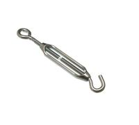 Nuovo 5 X Catena Collegamento Tenditore a Filo Lacci Gancio - Occhio M6 Steel -