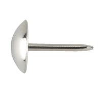 Nuovo 500 X Rivestimento Chiodi/Borchie Acciaio Cromato 15mm Con 9mm Testa -