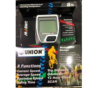 NUOVO 588040220 UNION CICLOCOMPUTER 8 FUNZIONI UNION