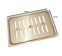 Nuovo 6 X Griglie Di Ventilazione In Ottone Lucido Hit & Miss 9 X 6 Pollici