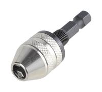 Nuovo 6mm 1/4 "Keyless Drill Bit Mandrino Shank Adattatore Convertitore Home Tools Set